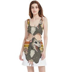 Possum  Velvet Cutout Dress by Valentinaart