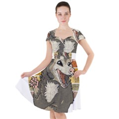 Possum  Cap Sleeve Midi Dress by Valentinaart