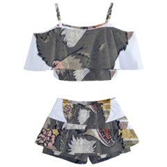 Possum  Kids  Off Shoulder Skirt Bikini by Valentinaart