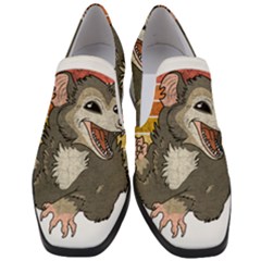 Possum  Women Slip On Heel Loafers by Valentinaart