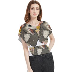 Possum  Butterfly Chiffon Blouse