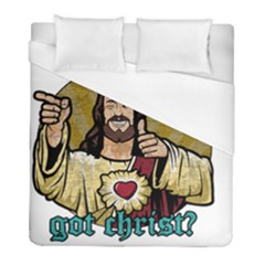 Buddy Christ Duvet Cover (full/ Double Size) by Valentinaart