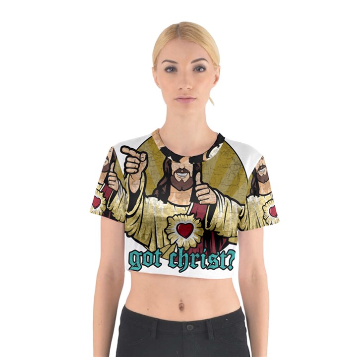 Buddy Christ Cotton Crop Top