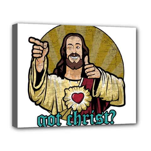 Buddy Christ Deluxe Canvas 20  X 16  (stretched) by Valentinaart