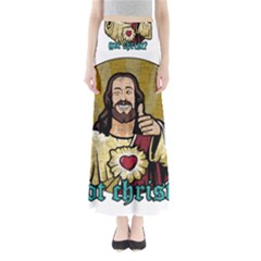 Buddy Christ Full Length Maxi Skirt by Valentinaart