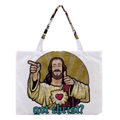 Buddy Christ Medium Tote Bag by Valentinaart