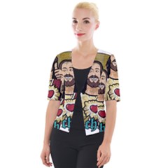 Buddy Christ Cropped Button Cardigan by Valentinaart