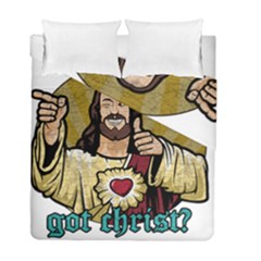 Buddy Christ Duvet Cover Double Side (full/ Double Size) by Valentinaart