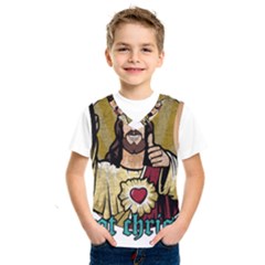 Buddy Christ Kids  Basketball Tank Top by Valentinaart