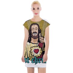 Buddy Christ Cap Sleeve Bodycon Dress by Valentinaart