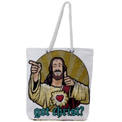 Buddy Christ Full Print Rope Handle Tote (large)