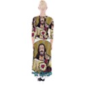 Buddy Christ Quarter Sleeve Wrap Maxi Dress View2