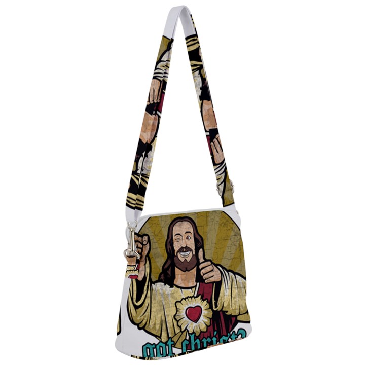 Buddy Christ Zipper Messenger Bag