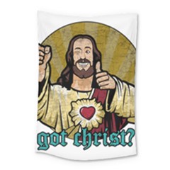 Buddy Christ Small Tapestry by Valentinaart