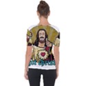 Buddy Christ Shoulder Cut Out Short Sleeve Top View2