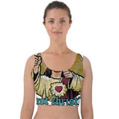 Buddy Christ Velvet Crop Top