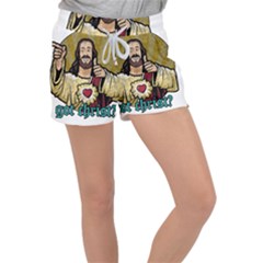 Buddy Christ Velour Lounge Shorts by Valentinaart