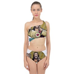 Buddy Christ Spliced Up Two Piece Swimsuit by Valentinaart