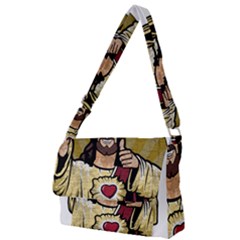 Buddy Christ Full Print Messenger Bag (s) by Valentinaart