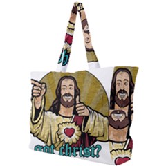 Buddy Christ Simple Shoulder Bag by Valentinaart