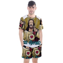 Buddy Christ Men s Mesh Tee And Shorts Set