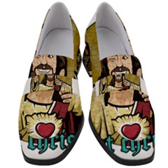 Buddy Christ Women s Chunky Heel Loafers by Valentinaart