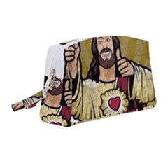 Buddy Christ Wristlet Pouch Bag (medium) by Valentinaart