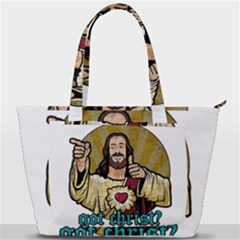 Buddy Christ Back Pocket Shoulder Bag  by Valentinaart