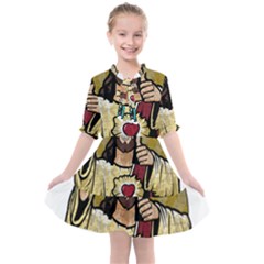 Buddy Christ Kids  All Frills Chiffon Dress by Valentinaart