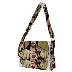 Buddy Christ Full Print Messenger Bag (m) by Valentinaart