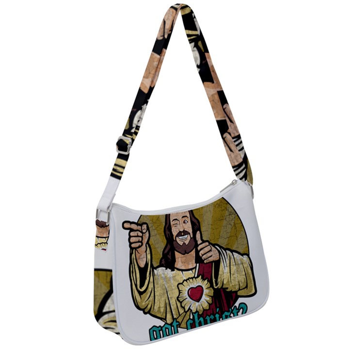 Buddy Christ Zip Up Shoulder Bag