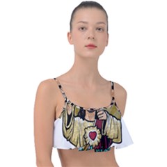 Buddy Christ Frill Bikini Top by Valentinaart