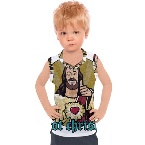 Buddy Christ Kids  Sport Tank Top by Valentinaart