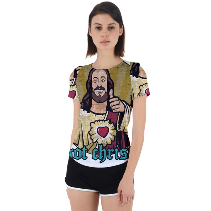 Buddy Christ Back Cut Out Sport Tee