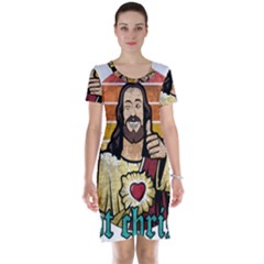 Got Christ? Short Sleeve Nightdress by Valentinaart