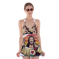 Got Christ? Halter Dress Swimsuit  by Valentinaart