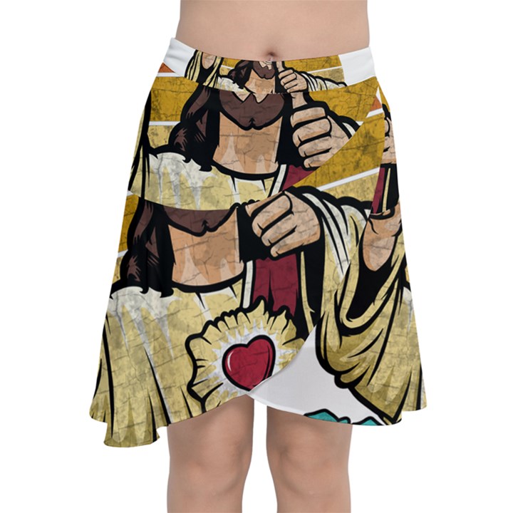 Got Christ? Chiffon Wrap Front Skirt