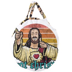 Got Christ? Giant Round Zipper Tote by Valentinaart