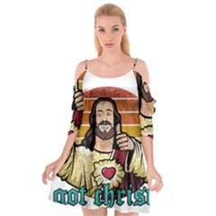 Got Christ? Cutout Spaghetti Strap Chiffon Dress by Valentinaart