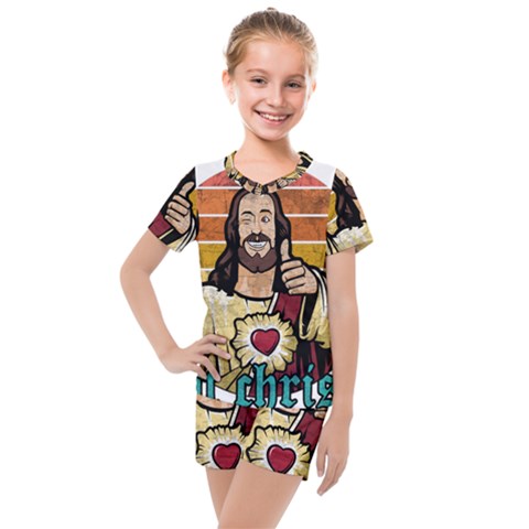 Got Christ? Kids  Mesh Tee And Shorts Set by Valentinaart