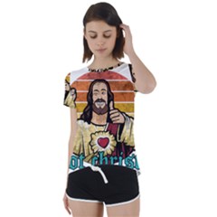 Got Christ? Short Sleeve Foldover Tee by Valentinaart