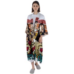 Got Christ? Maxi Satin Kimono by Valentinaart