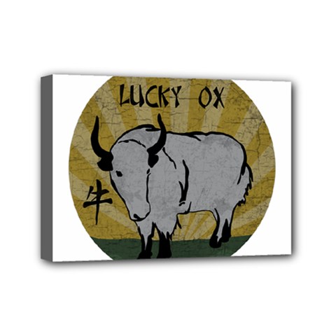 Chinese New Year ¨c Year Of The Ox Mini Canvas 7  X 5  (stretched) by Valentinaart