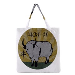 Chinese New Year ¨c Year Of The Ox Grocery Tote Bag by Valentinaart