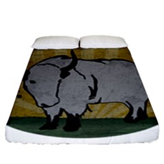 Chinese New Year ¨c Year Of The Ox Fitted Sheet (queen Size) by Valentinaart