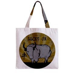 Chinese New Year ¨c Year Of The Ox Zipper Grocery Tote Bag by Valentinaart