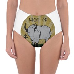 Chinese New Year ¨c Year Of The Ox Reversible High-waist Bikini Bottoms by Valentinaart