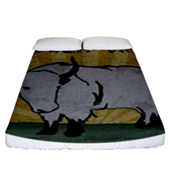 Chinese New Year ¨c Year Of The Ox Fitted Sheet (king Size) by Valentinaart