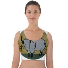 Chinese New Year ¨c Year Of The Ox Velvet Crop Top by Valentinaart