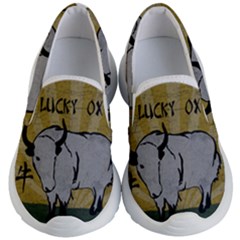 Chinese New Year ¨c Year Of The Ox Kids Lightweight Slip Ons by Valentinaart